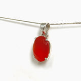 Carnelian Oval Faceted Pendant PPGJ1301