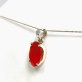 Carnelian Oval Faceted Pendant PPGJ1301