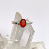 Carnelian Oval Faceted Stone in a Decorative Setting R4831