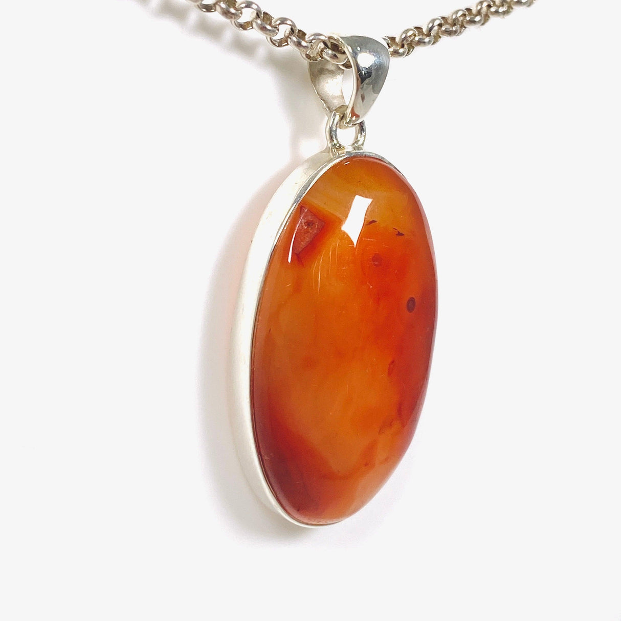 Carnelian oval pendant KPGJ3684 - Nature's Magick