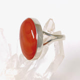 Carnelian oval ring s.9 KRGJ2861 - Nature's Magick