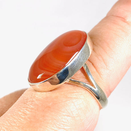 Carnelian oval ring s.9 KRGJ2861 - Nature's Magick