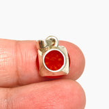 Carnelian Round Faceted Pendant PPGJ1302