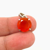 Carnelian Round Faceted Pendant PPGJ1302