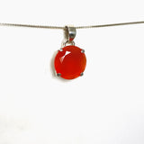 Carnelian Round Faceted Pendant PPGJ1302