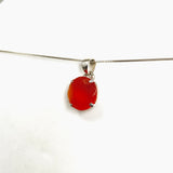 Carnelian Round Faceted Pendant PPGJ1302