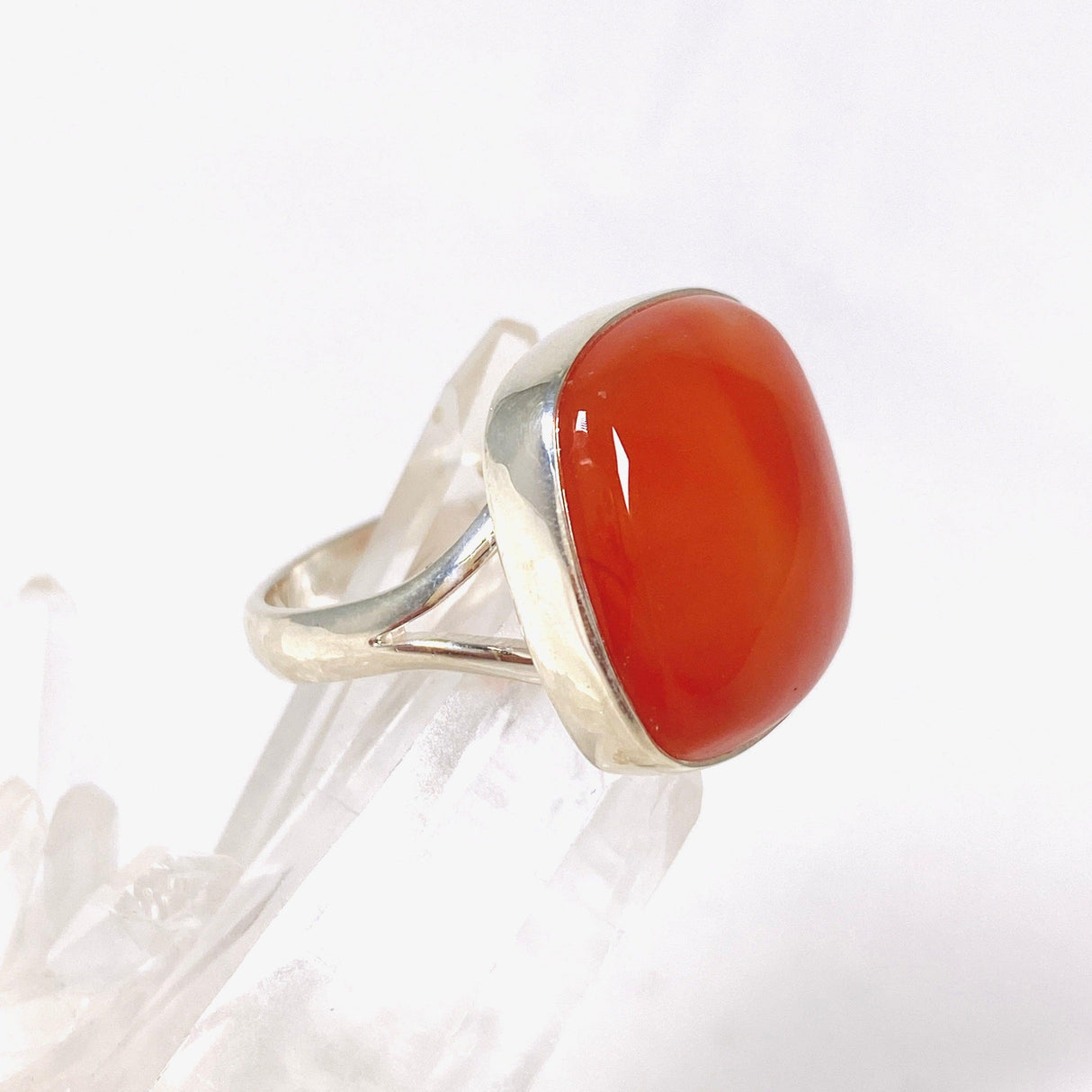 Carnelian square ring s.9 KRGJ2869 - Nature's Magick