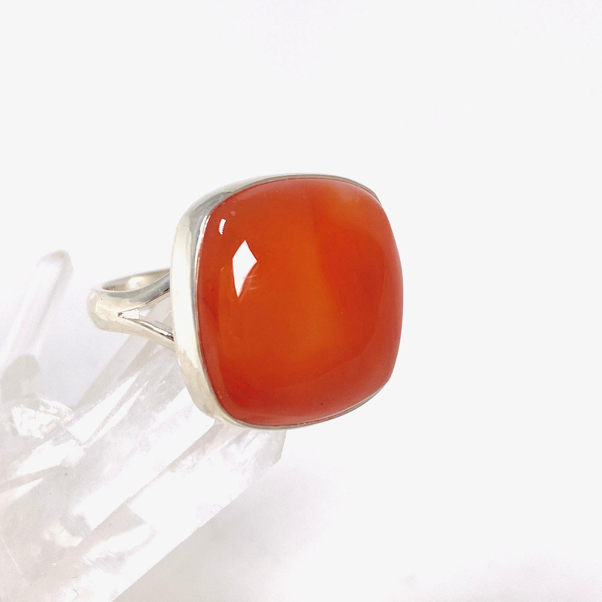 Carnelian square ring s.9 KRGJ2869 - Nature's Magick