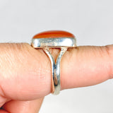 Carnelian square ring s.9 KRGJ2869 - Nature's Magick