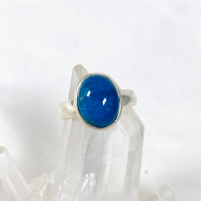 Cavansite Oval Ring Size 8.5 PRGJ367 - Nature's Magick