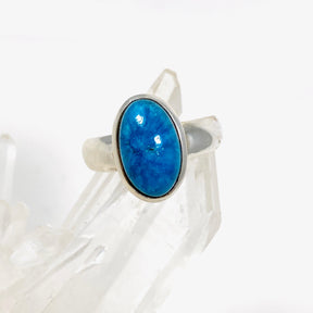 Cavansite Oval Ring Size 9 PRGJ388 - Nature's Magick