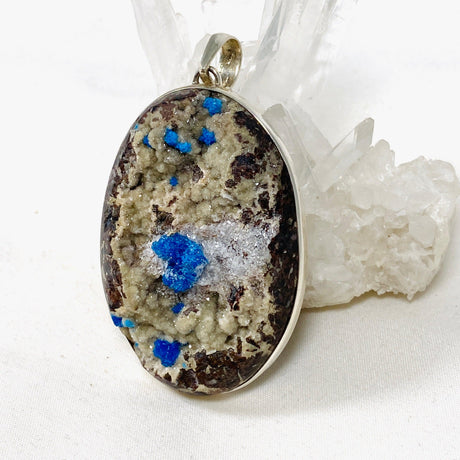 Cavansite Raw Oval Pendant PPGJ594 - Nature's Magick