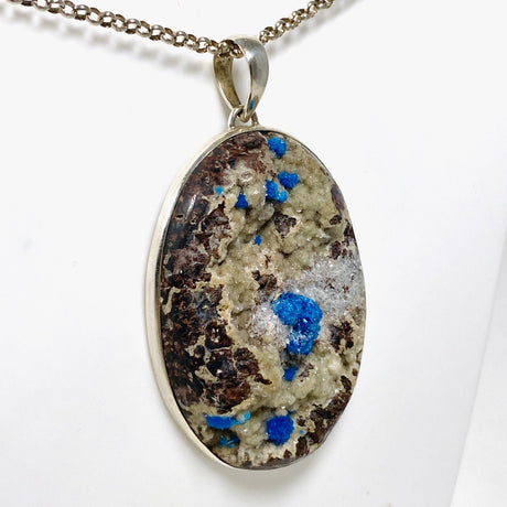 Cavansite Raw Oval Pendant PPGJ594 - Nature's Magick