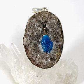 Cavansite Raw Oval Pendant PPGJ595 - Nature's Magick