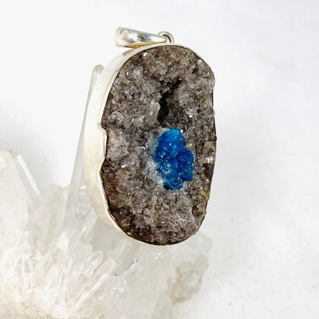 Cavansite Raw Oval Pendant PPGJ595 - Nature's Magick