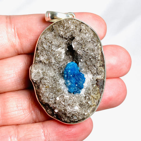 Cavansite Raw Oval Pendant PPGJ595 - Nature's Magick