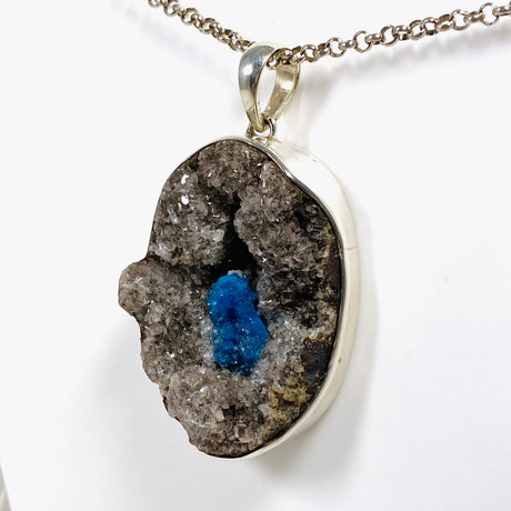 Cavansite Raw Oval Pendant PPGJ595 - Nature's Magick