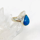 Cavansite Teardrop Ring Size 8.5 PRGJ390 - Nature's Magick