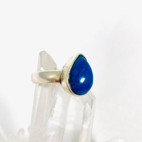 Cavansite Teardrop Ring Size 8.5 PRGJ391 - Nature's Magick