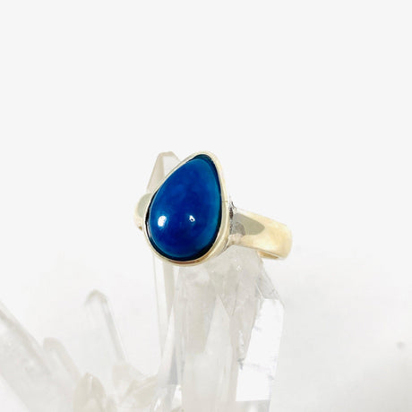 Cavansite Teardrop Ring Size 8.5 PRGJ391 - Nature's Magick