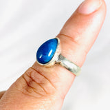 Cavansite Teardrop Ring Size 8.5 PRGJ391 - Nature's Magick