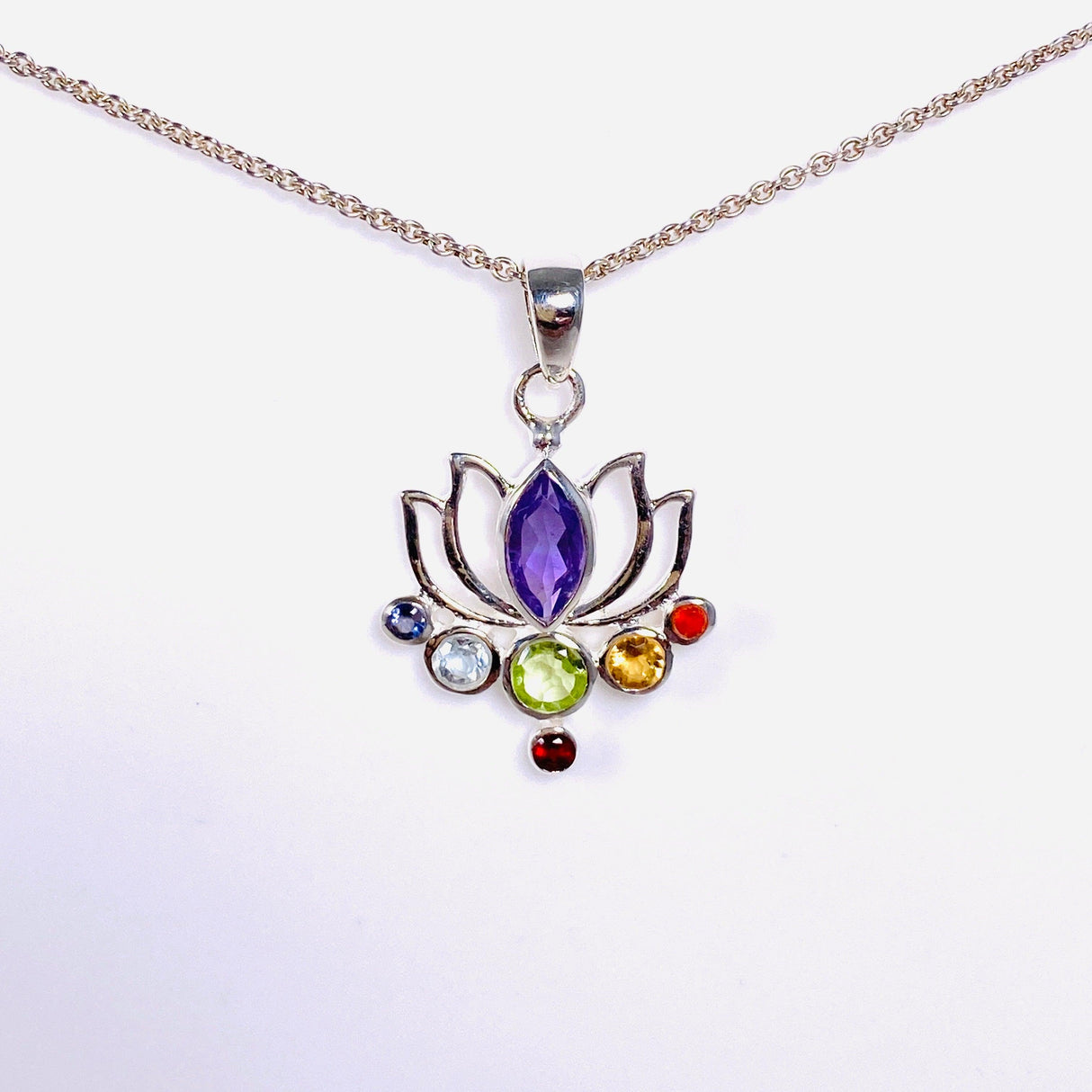 Chakra Lotus Pendant G2187 - Nature's Magick