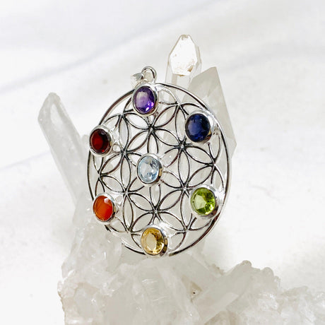 Chakra Mandala Pendant G2178 - Nature's Magick