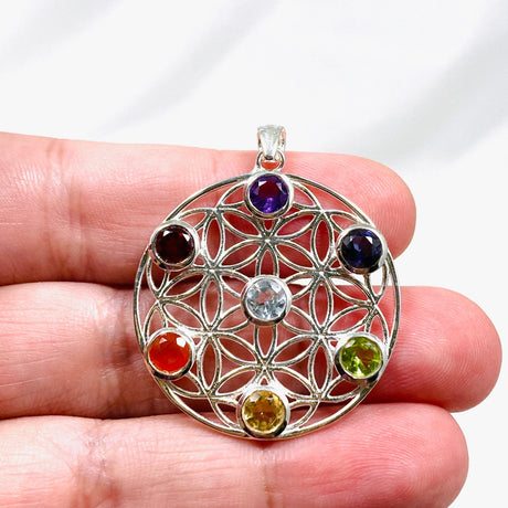 Chakra Mandala Pendant G2178 - Nature's Magick