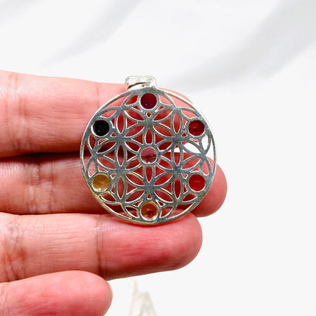 Chakra Mandala Pendant G2178 - Nature's Magick