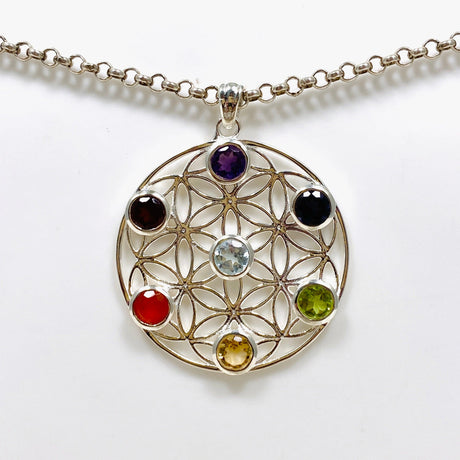 Chakra Mandala Pendant G2178 - Nature's Magick