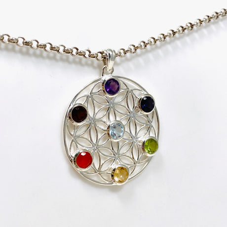 Chakra Mandala Pendant G2178 - Nature's Magick