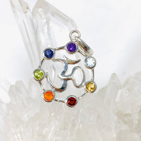Chakra Om Pendant SSP10C - Nature's Magick