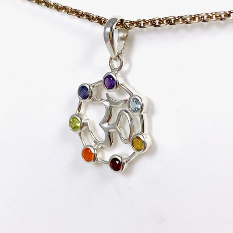 Chakra Om Pendant SSP10C - Nature's Magick