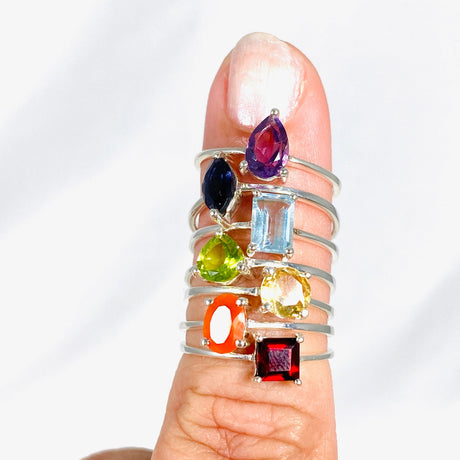 Chakra ring set of 7 - Nature's Magick