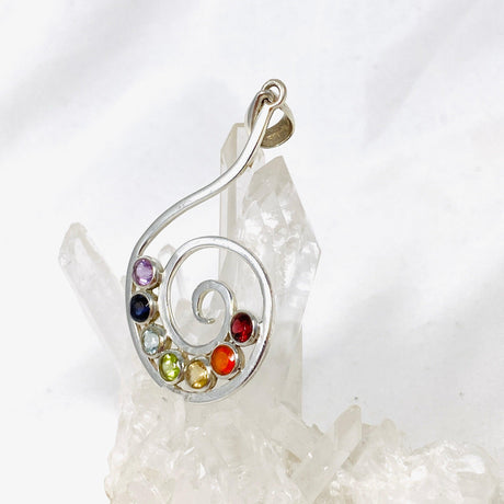 Chakra Spiral Pendant PPGJ566 - Nature's Magick