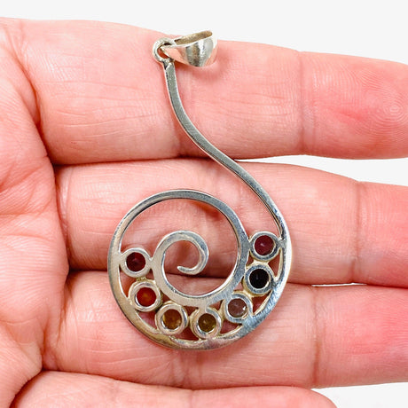 Chakra Spiral Pendant PPGJ566 - Nature's Magick