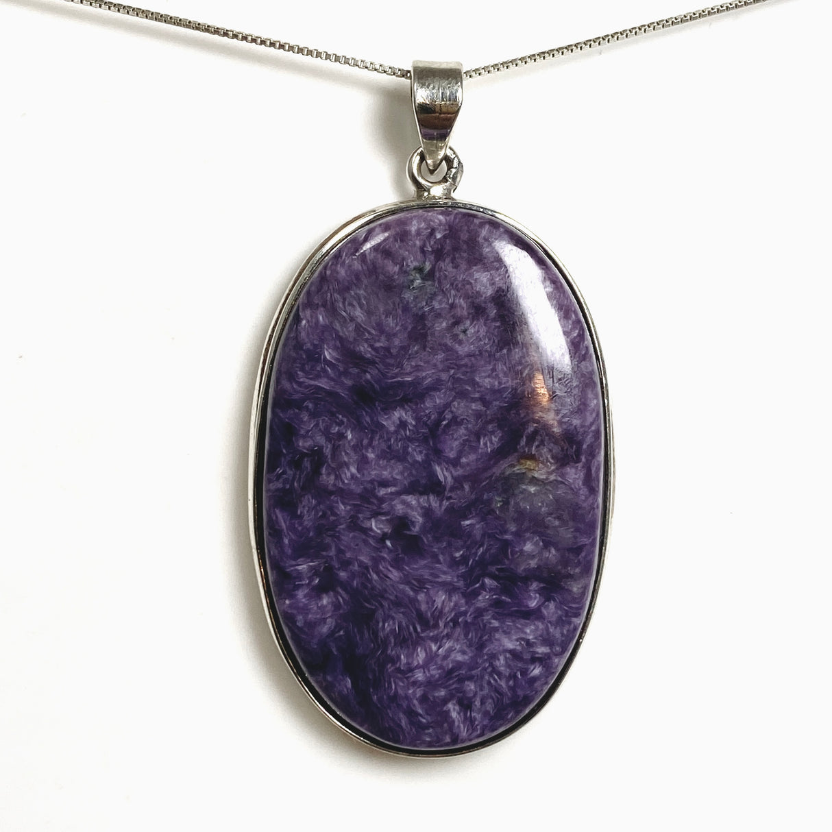 Charoite Oval Cabochon Pendant THP-28