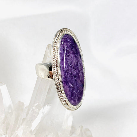 Charoite Oval Ring s.10 KRGJ3049 - Nature's Magick