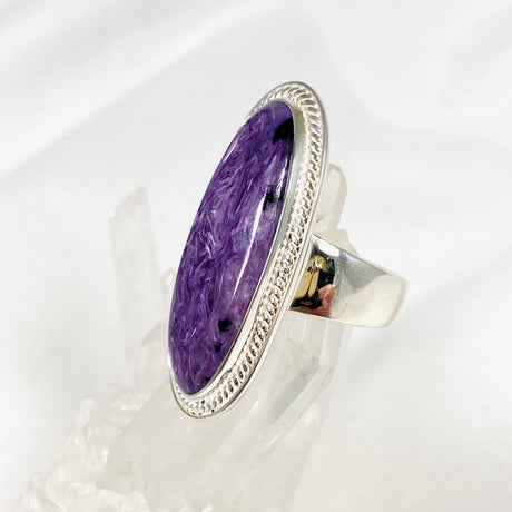 Charoite Oval Ring s.10 KRGJ3049 - Nature's Magick