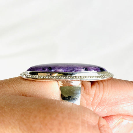 Charoite Oval Ring s.10 KRGJ3049 - Nature's Magick