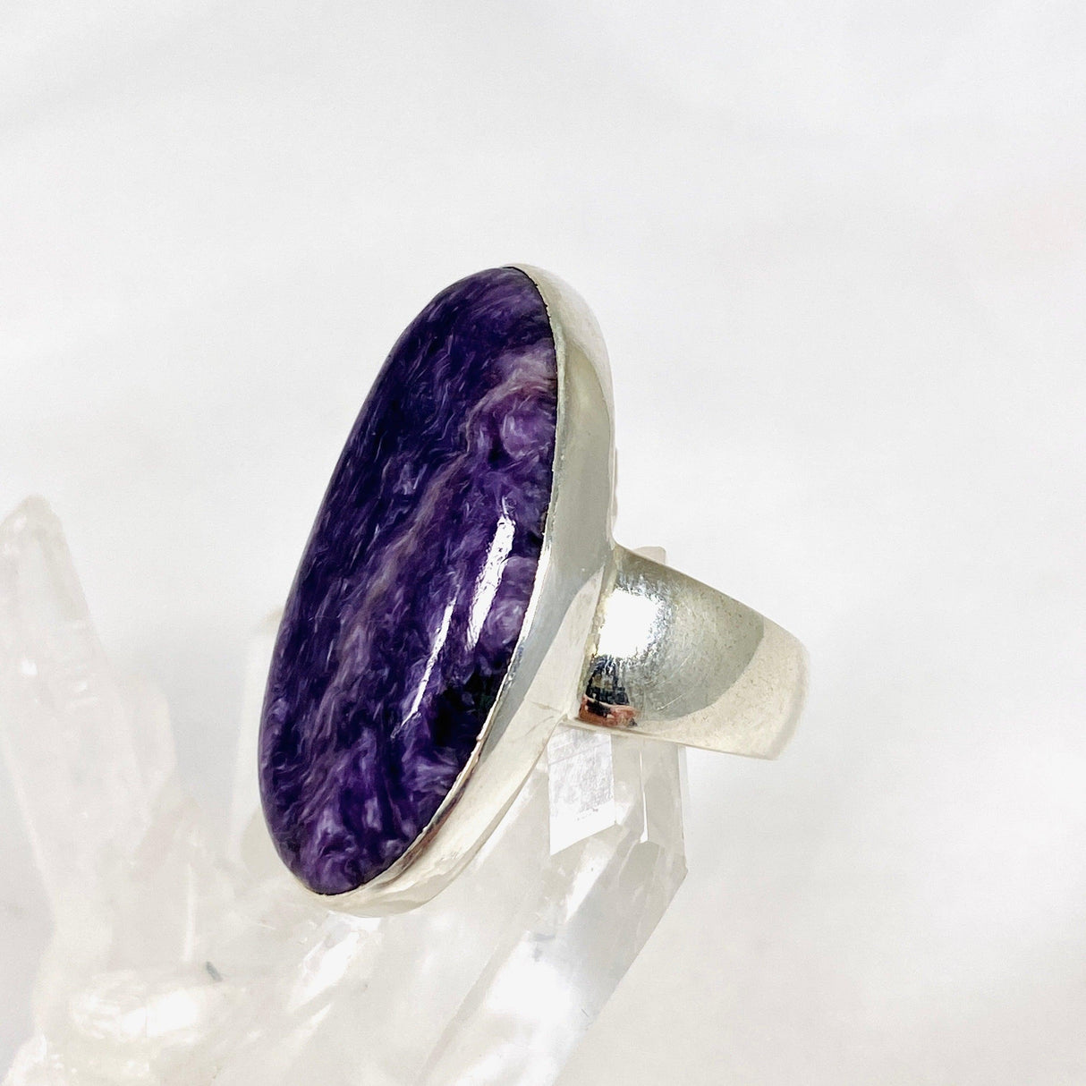 Charoite Oval Ring s.9 KRGJ3050 - Nature's Magick