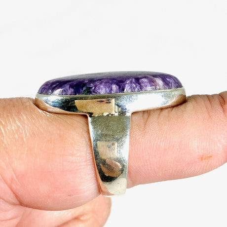 Charoite Oval Ring s.9 KRGJ3050 - Nature's Magick