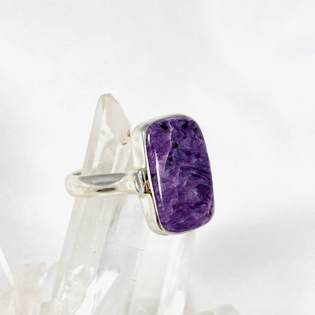 Charoite Rectangular Ring s.10 KRGJ3045 - Nature's Magick