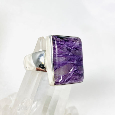 Charoite Rectangular Ring s.11 KRGJ3046 - Nature's Magick