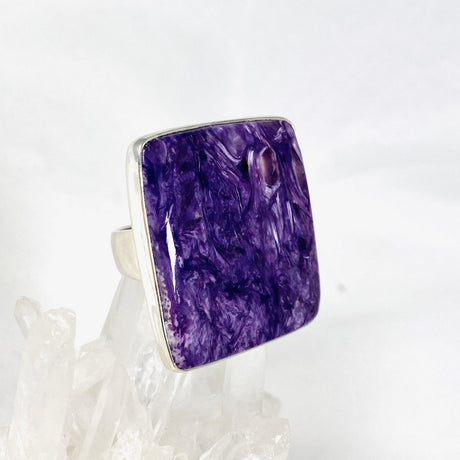 Charoite Square Ring s.10 KRGJ3055 - Nature's Magick