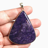 Charoite Teardrop Cabochon Pendant THP-29