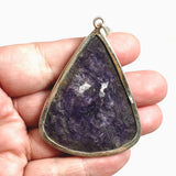 Charoite Teardrop Cabochon Pendant THP-29