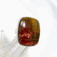 Cherry Creek Jasper Hammered band square ring s.8 KRGJ1607 - Nature's Magick