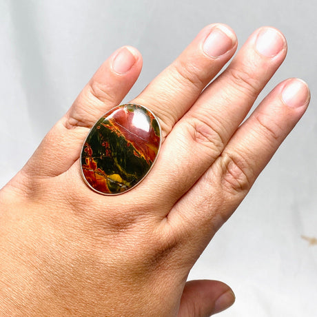 Cherry Creek Jasper oval ring s.11 KRGJ1604 - Nature's Magick