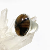 Chiastolite Oval Cabochon Ring Size 9 PRGJ918